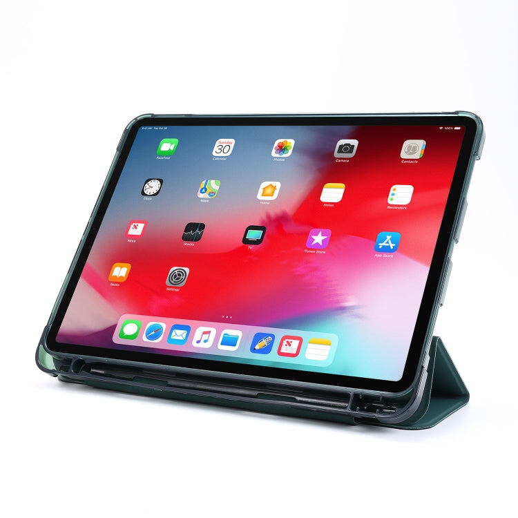 Multi-folding Horizontal Flip PU Leather + Shockproof Airbag TPU Case with Holder & Pen Slot & Wake-up / Sleep Function, For iPad Pro 11 2022 / 2021, For iPad Pro 12.9 2022 / 2021