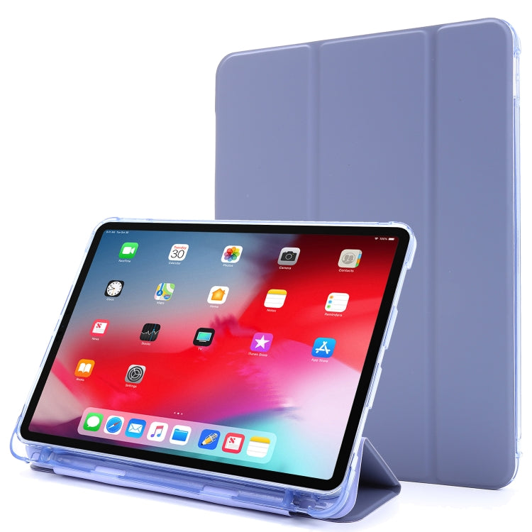 Multi-folding Horizontal Flip PU Leather + Shockproof Airbag TPU Case with Holder & Pen Slot & Wake-up / Sleep Function, For iPad Pro 11 2022 / 2021, For iPad Pro 12.9 2022 / 2021