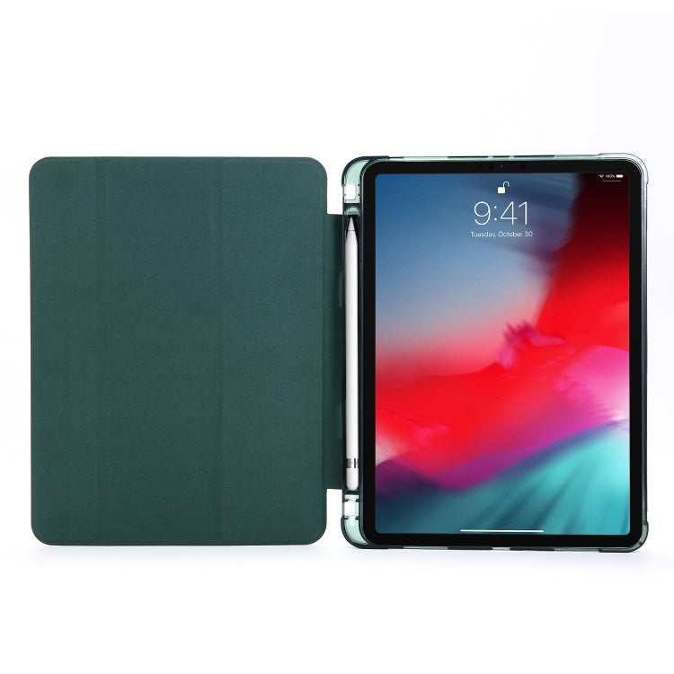 Multi-folding Horizontal Flip PU Leather + Shockproof Airbag TPU Case with Holder & Pen Slot & Wake-up / Sleep Function, For iPad Pro 11 2022 / 2021, For iPad Pro 12.9 2022 / 2021