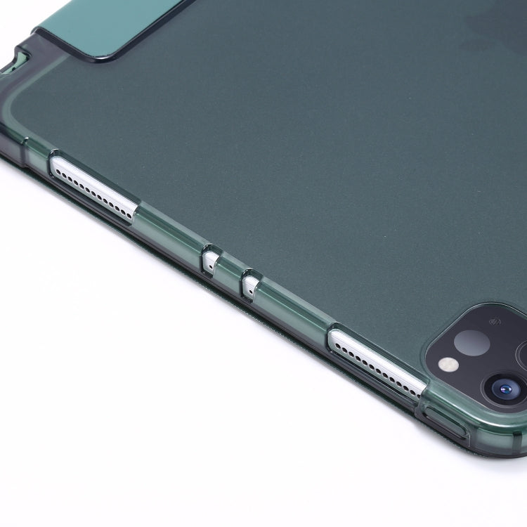 Multi-folding Horizontal Flip PU Leather + Shockproof Airbag TPU Case with Holder & Pen Slot & Wake-up / Sleep Function, For iPad Pro 11 2022 / 2021, For iPad Pro 12.9 2022 / 2021