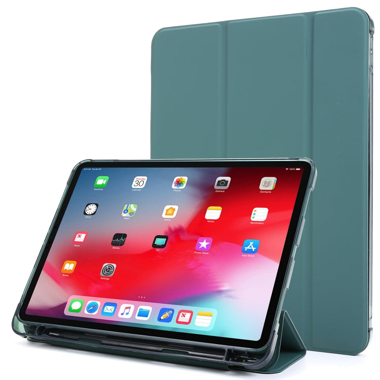 Multi-folding Horizontal Flip PU Leather + Shockproof Airbag TPU Case with Holder & Pen Slot & Wake-up / Sleep Function, For iPad Pro 11 2022 / 2021, For iPad Pro 12.9 2022 / 2021