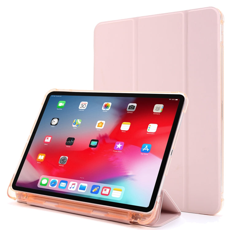 Multi-folding Horizontal Flip PU Leather + Shockproof Airbag TPU Case with Holder & Pen Slot & Wake-up / Sleep Function, For iPad Pro 11 2022 / 2021, For iPad Pro 12.9 2022 / 2021