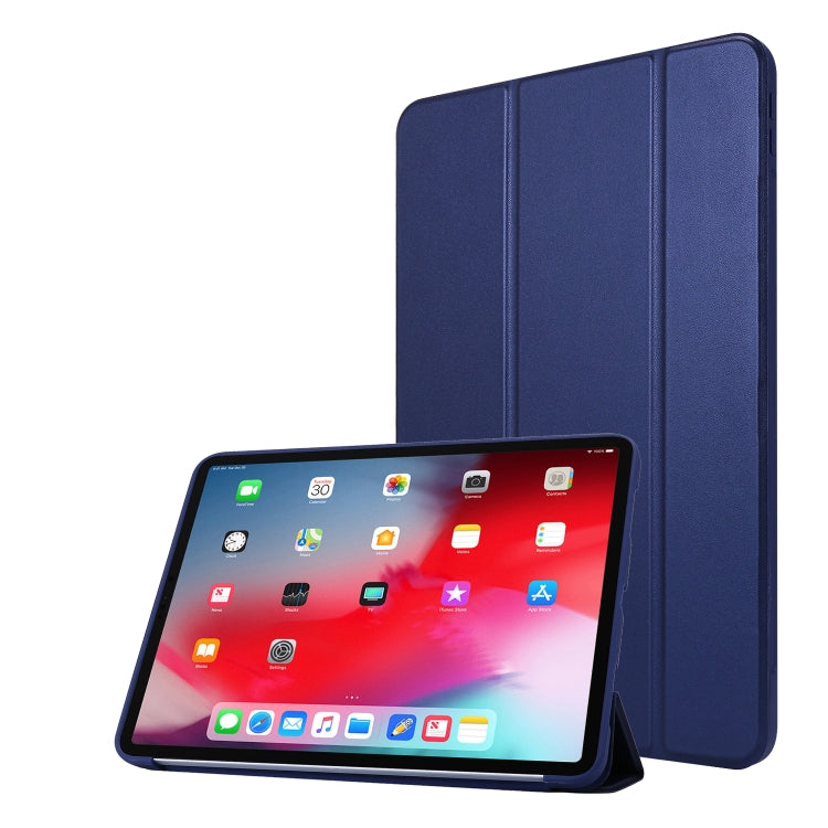 3-folding Horizontal Flip PU Leather + Honeycomb TPU Shockproof Case with Holder, For iPad Pro 11 2022 / 2021