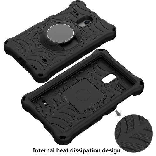 Close-up detail EVA cushioning interior protection Samsung tablet case SM-T387V SM-T295