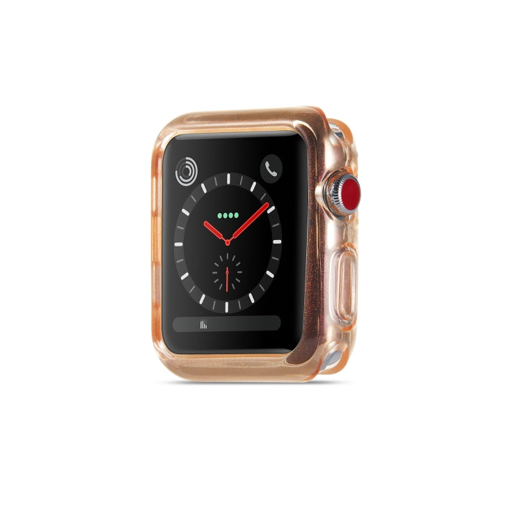 Glitter Powder TPU Protective Case, For Apple Watch Series 6 & SE & 5 & 4 44mm, For Apple Watch Series 3 & 2 & 1 42mm, For Apple Watch Series 6 & SE & 5 & 4 40mm, For Apple Watch Series 3 & 2 & 1 38mm