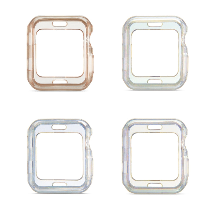 Glitter Powder TPU Protective Case, For Apple Watch Series 6 & SE & 5 & 4 44mm, For Apple Watch Series 3 & 2 & 1 42mm, For Apple Watch Series 6 & SE & 5 & 4 40mm, For Apple Watch Series 3 & 2 & 1 38mm