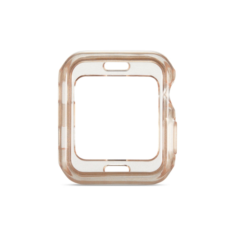 Glitter Powder TPU Protective Case, For Apple Watch Series 6 & SE & 5 & 4 44mm, For Apple Watch Series 3 & 2 & 1 42mm, For Apple Watch Series 6 & SE & 5 & 4 40mm, For Apple Watch Series 3 & 2 & 1 38mm