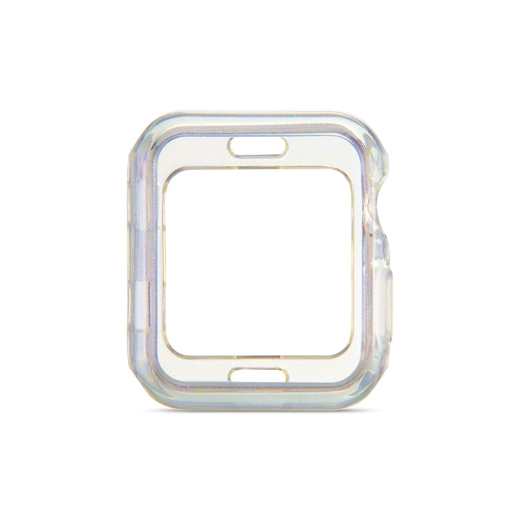 Glitter Powder TPU Protective Case, For Apple Watch Series 6 & SE & 5 & 4 44mm, For Apple Watch Series 3 & 2 & 1 42mm, For Apple Watch Series 6 & SE & 5 & 4 40mm, For Apple Watch Series 3 & 2 & 1 38mm