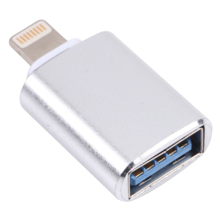 XQ-ZH001 USB Female to 8 Pin Male OTG Adapter, XQ-ZH001 (Silver)