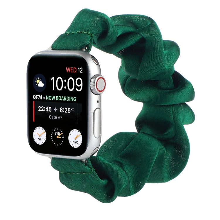 Scarf Hair Tie Replacement Watchbands For Apple Watch Series, 7 45mm / 6 & SE & 5 & 4 44mm / 3 & 2 & 1 42mm