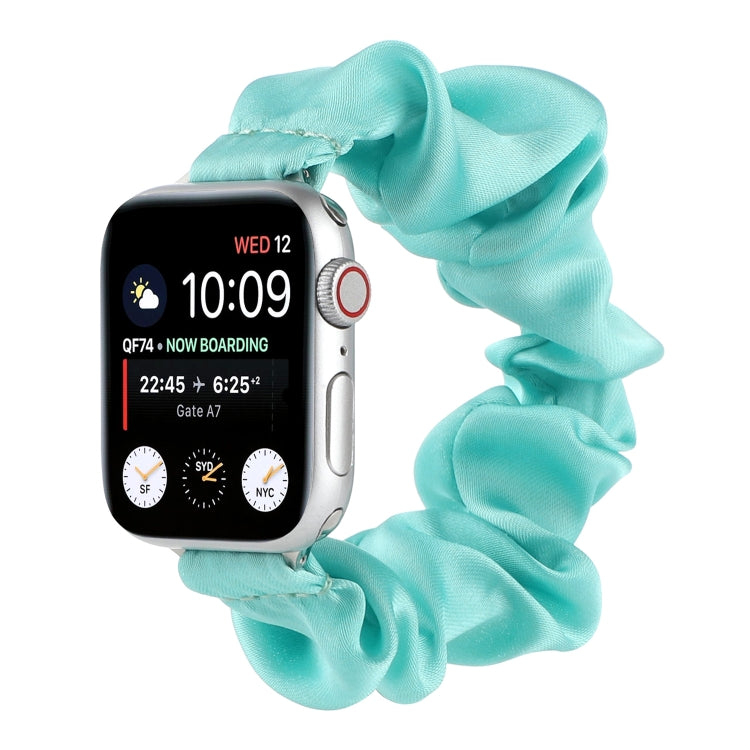 Scarf Hair Tie Replacement Watchbands For Apple Watch Series, 7 45mm / 6 & SE & 5 & 4 44mm / 3 & 2 & 1 42mm