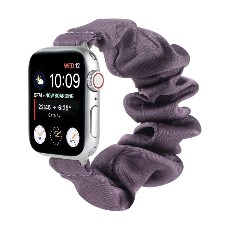 Scarf Hair Tie Replacement Watchbands For Apple Watch Series, 7 45mm / 6 & SE & 5 & 4 44mm / 3 & 2 & 1 42mm