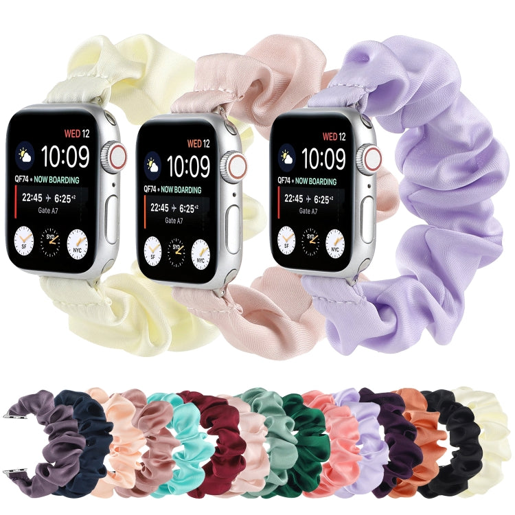 Scarf Hair Tie Replacement Watchbands For Apple Watch Series, 7 41mm / 6 & SE & 5 & 4 40mm / 3 & 2 & 1 38mm