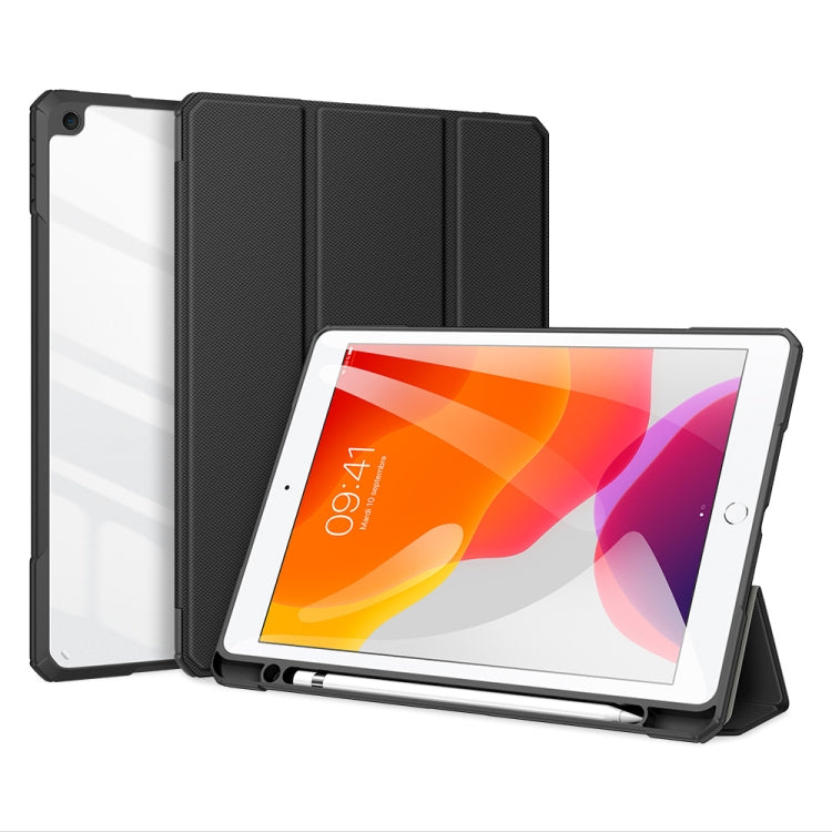 Étui à rabat intelligent antichoc en cuir PU + PC + TPU de la série DUX DUCIS TOBY, pour iPad 10.2 (2021/2020/2019), iPad Air 11 (2025/2024/Air 2022/2020) et iPad 10.9 (2020/2021).