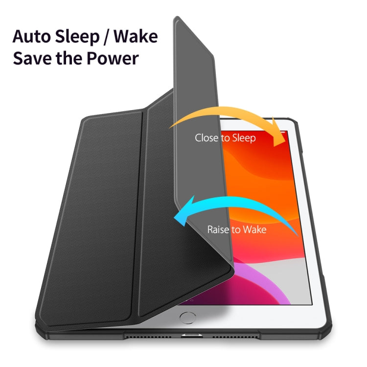 Étui à rabat intelligent antichoc en cuir PU + PC + TPU de la série DUX DUCIS TOBY, pour iPad 10.2 (2021/2020/2019), iPad Air 11 (2025/2024/Air 2022/2020) et iPad 10.9 (2020/2021).