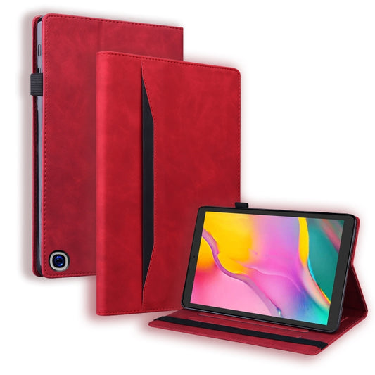 Black leather Fire HD 10 2021 case with card slots, pen holder and stand function