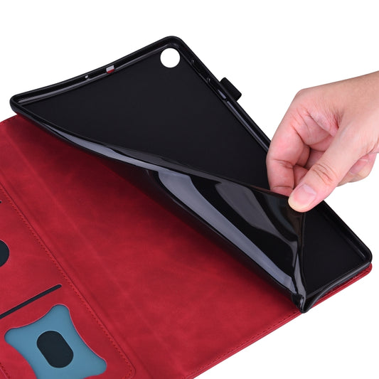 Fire HD 10 Plus tablet secured in adjustable holder with sleep/wake cover