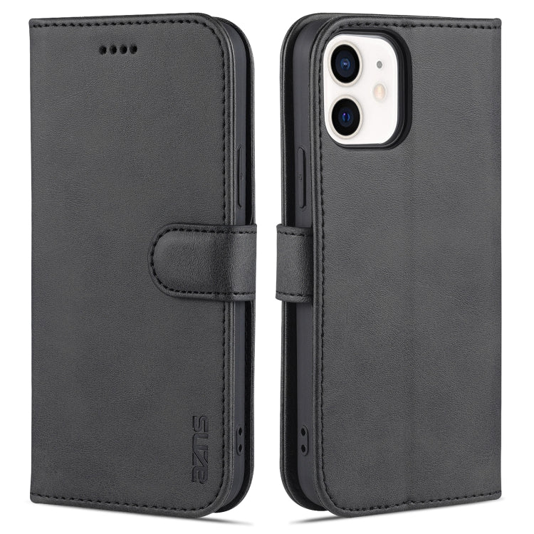 AZNS Skin Feel Calf Texture Horizontal Flip Leather Case with Card Slots & Holder & Wallet