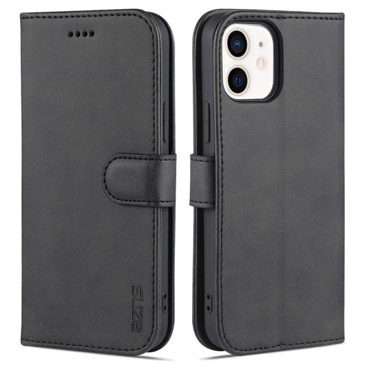 Card holder slots inside AZNS leather wallet case for iPhone 12 mini
