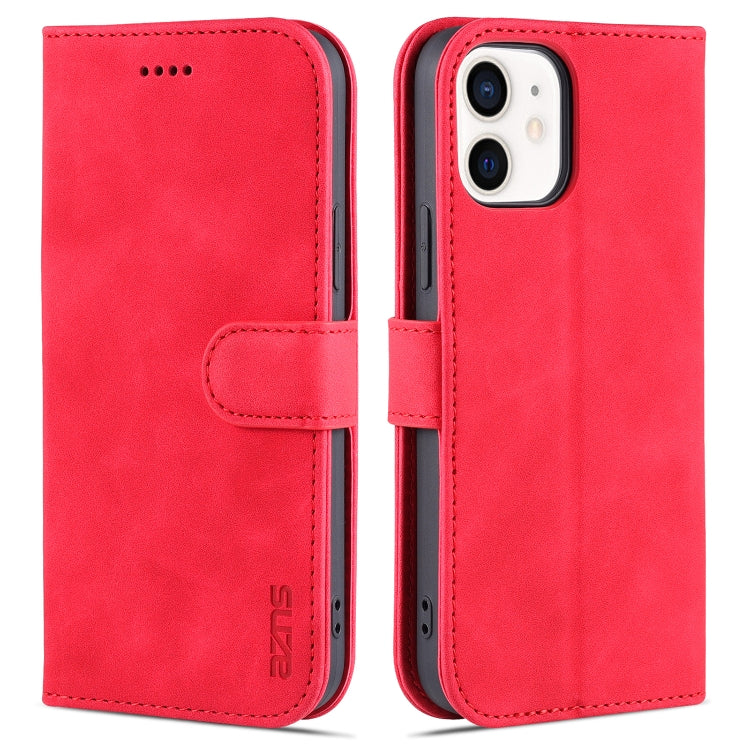 AZNS Skin Feel Calf Texture Horizontal Flip Leather Case with Card Slots & Holder & Wallet
