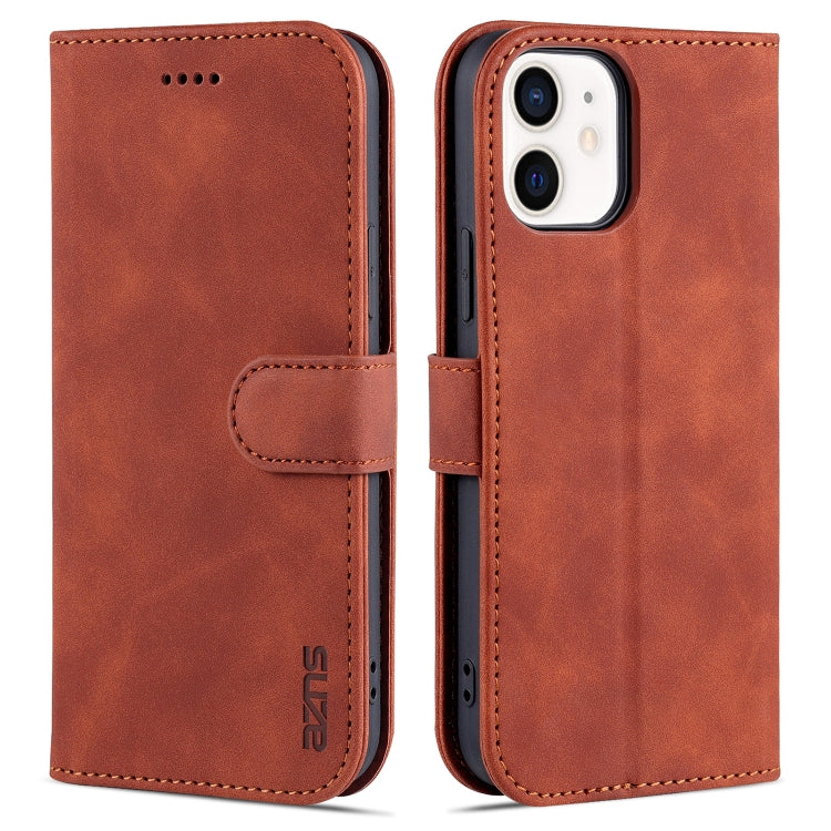 AZNS Skin Feel Calf Texture Horizontal Flip Leather Case with Card Slots & Holder & Wallet