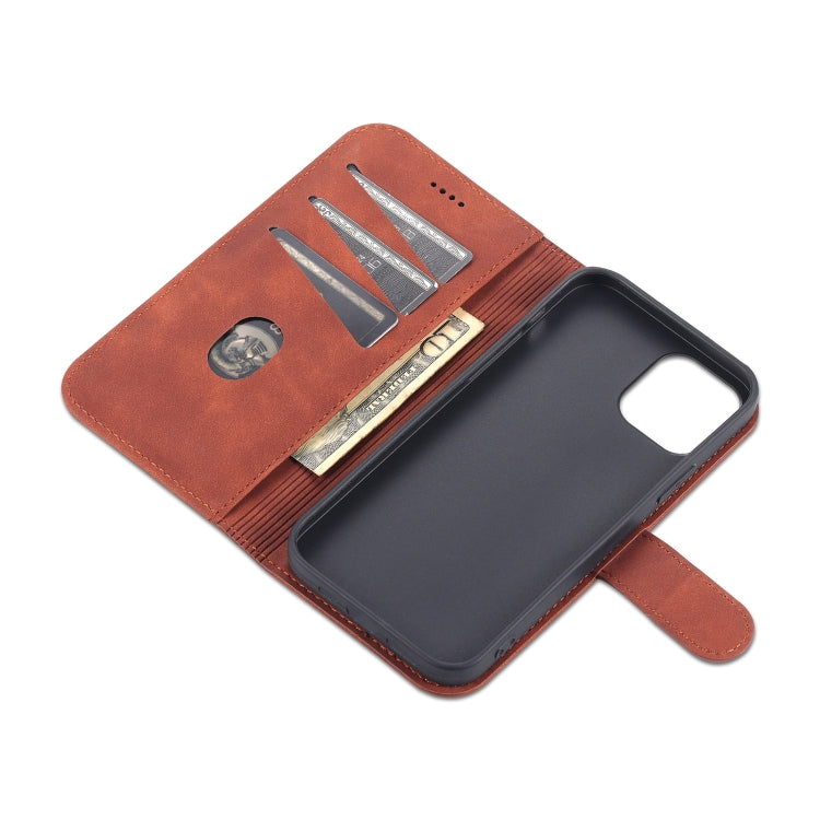 AZNS Skin Feel Calf Texture Horizontal Flip Leather Case with Card Slots & Holder & Wallet