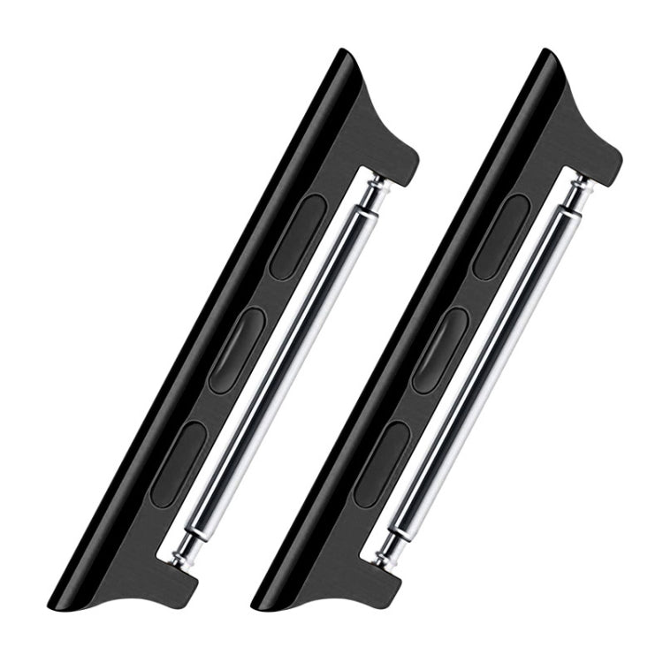 2 PCS Watchbands Stainless Steel Acoustic Ear Connector, Width: 20mm For Apple Watch Series 6 & SE & 5 & 4 40mm / 3 & 2 & 1 38mm, Width: 20mm For Apple Watch 40mm / 38mm