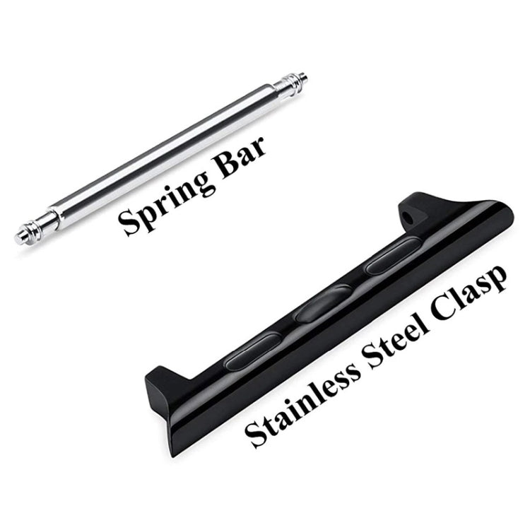 2 PCS Watchbands Stainless Steel Acoustic Ear Connector, Width: 24mm For Apple Watch Series 6 & SE & 5 & 4 44mm / 3 & 2 & 1 42mm, Width: 24mm For Apple Watch 44mm / 42mm