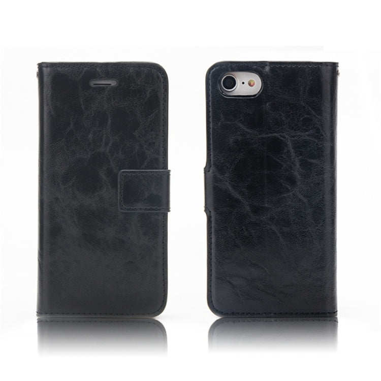 Crazy Horse Texture Detachable Magnetic Back Cover Horizontal Flip Leather Case with Holder & Card Slots & Photo Frame & Wallet, For iPhone SE 2022 / SE 2020 / 8 / 7