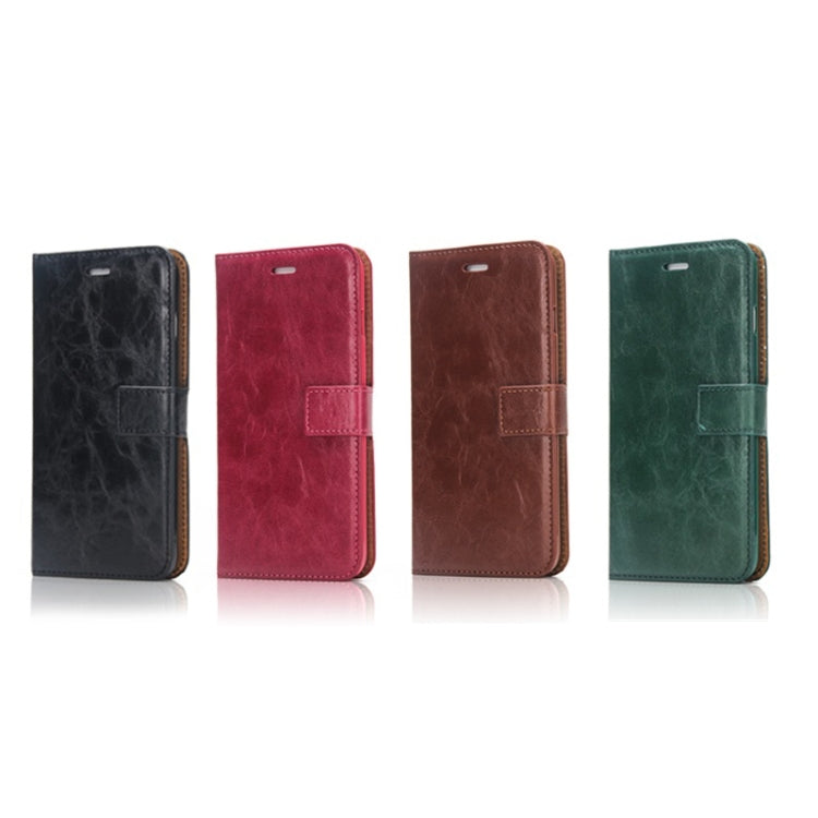 Crazy Horse Texture Detachable Magnetic Back Cover Horizontal Flip Leather Case with Holder & Card Slots & Photo Frame & Wallet, For iPhone SE 2022 / SE 2020 / 8 / 7