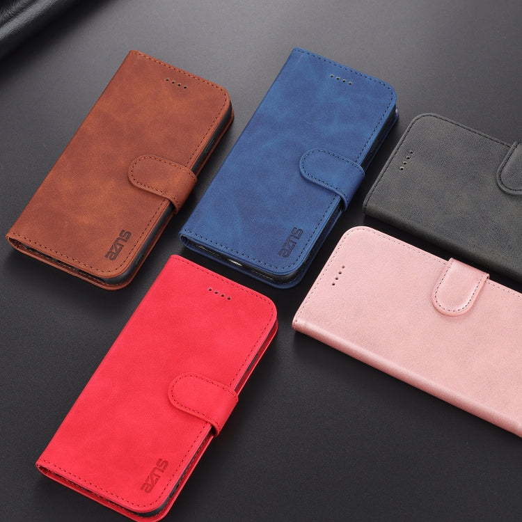 AZNS Skin Feel Calf Texture Horizontal Flip Leather Case with Card Slots & Holder & Wallet