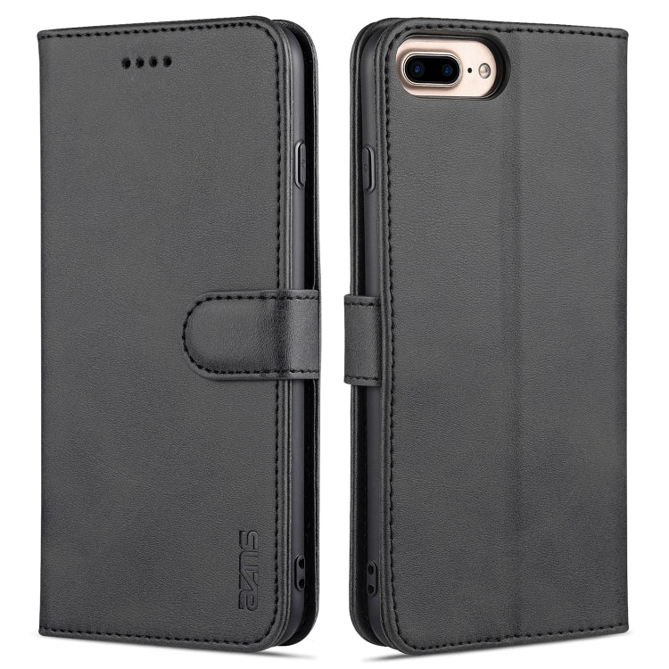 AZNS Skin Feel Calf Texture Horizontal Flip Leather Case with Card Slots & Holder & Wallet