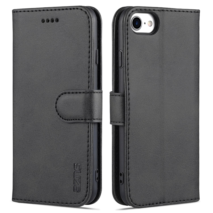 AZNS Skin Feel Calf Texture Horizontal Flip Leather Case with Card Slots & Holder & Wallet