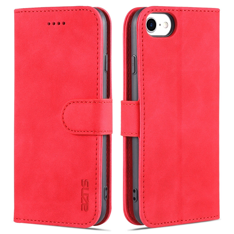 AZNS Skin Feel Calf Texture Horizontal Flip Leather Case with Card Slots & Holder & Wallet