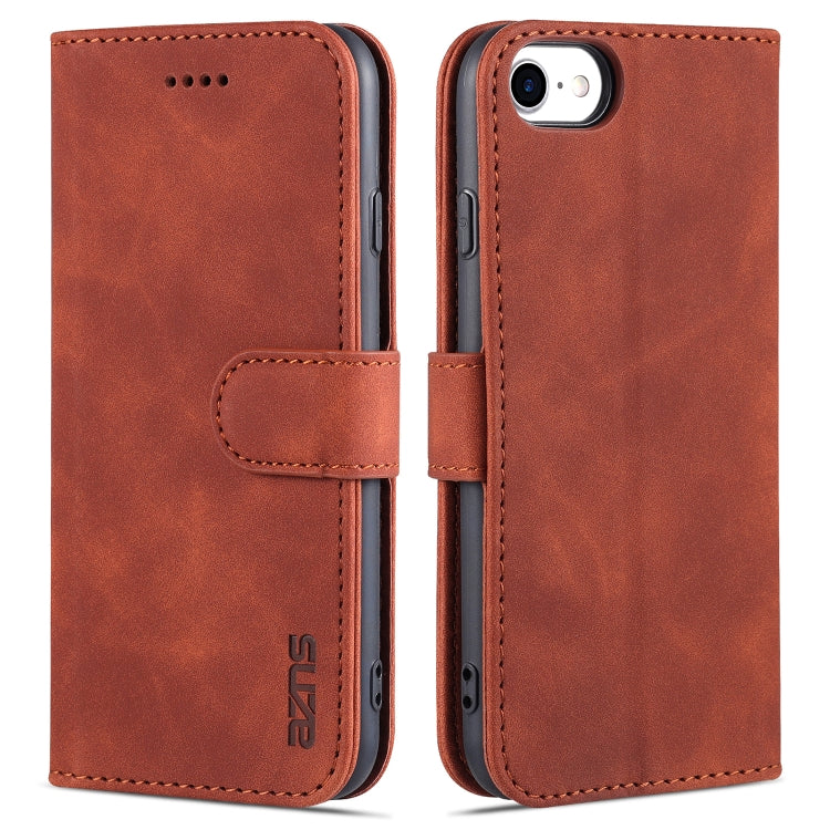 AZNS Skin Feel Calf Texture Horizontal Flip Leather Case with Card Slots & Holder & Wallet