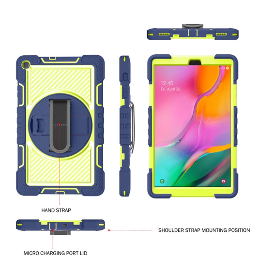 Durable silicone PC hybrid case featuring adjustable hand grip strap for secure tablet handling