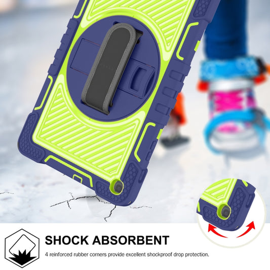 Contrast color shockproof tablet case with reinforced corners and impact-resistant PC shell