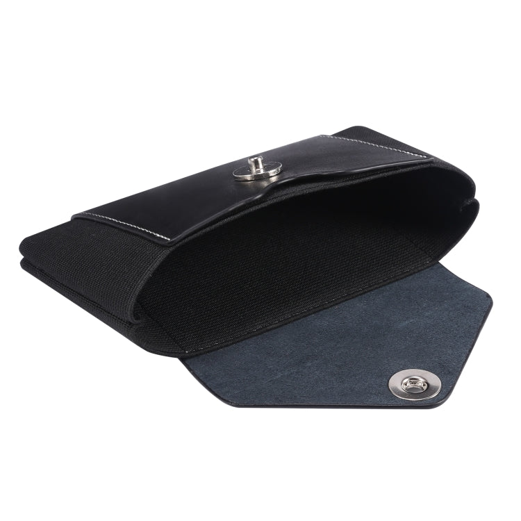 Ultra-thin Elasticity Mobile Phone Leather Case Waist Bag, For 5.8-6.1 inch Phones, Size: S