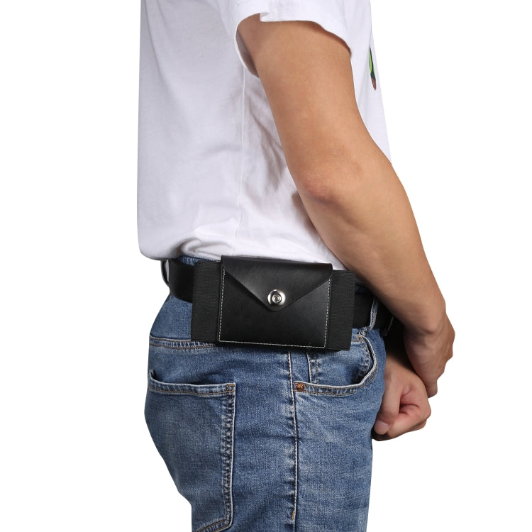 Ultra-thin Elasticity Mobile Phone Leather Case Waist Bag, For 5.8-6.1 inch Phones, Size: S