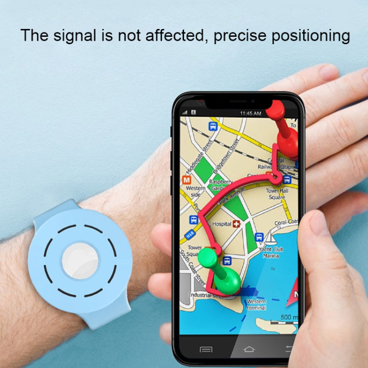 Anti-scratch Shockproof Silicone Bracelet Strap Protective Cover Case, For AirTag