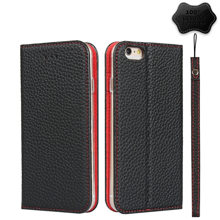Litchi Texture Horizontal Flip Top Layer Cowhide Leather Case with Holder & Card Slots & Wallet & Strap & Wire Winder, For iPhone 6 & 6s, For iPhone 6 Plus & 6s Plus, For iPhone XR, For iPhone XS Max
