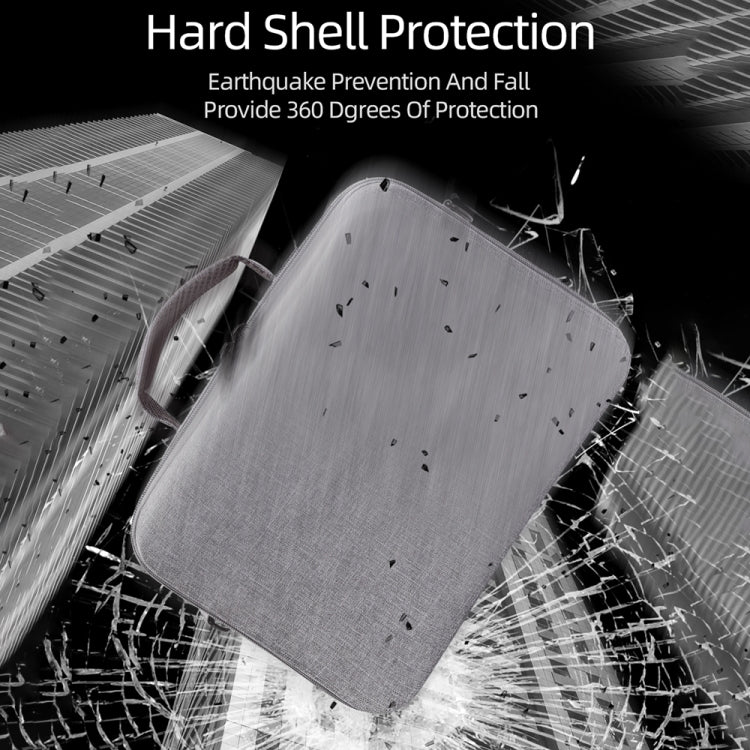 Grey Canvas Single Shoulder Storage Bag Shockproof Waterproof Travel Carrying Cover Hard Case for FIMI X8 Mini