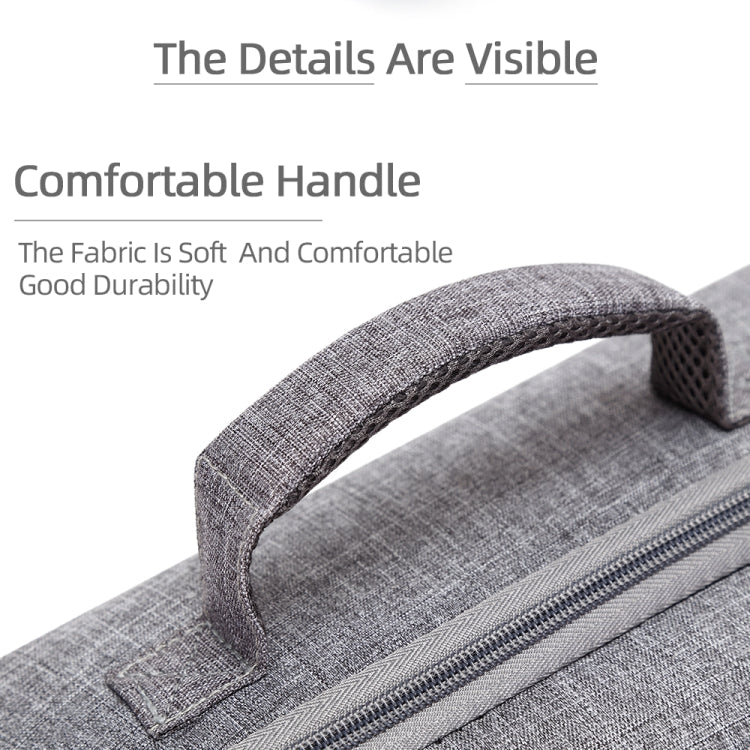 Grey Canvas Single Shoulder Storage Bag Shockproof Waterproof Travel Carrying Cover Hard Case for FIMI X8 Mini