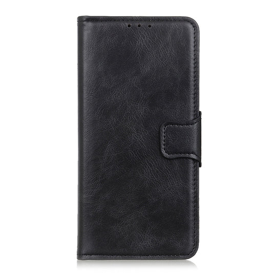 Premium tan leather flip case for iPhone 13 featuring built-in wallet and holder