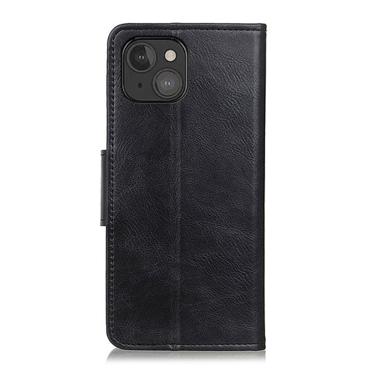 Textured crazy horse leather protective case iPhone 13 Pro with magnetic closure