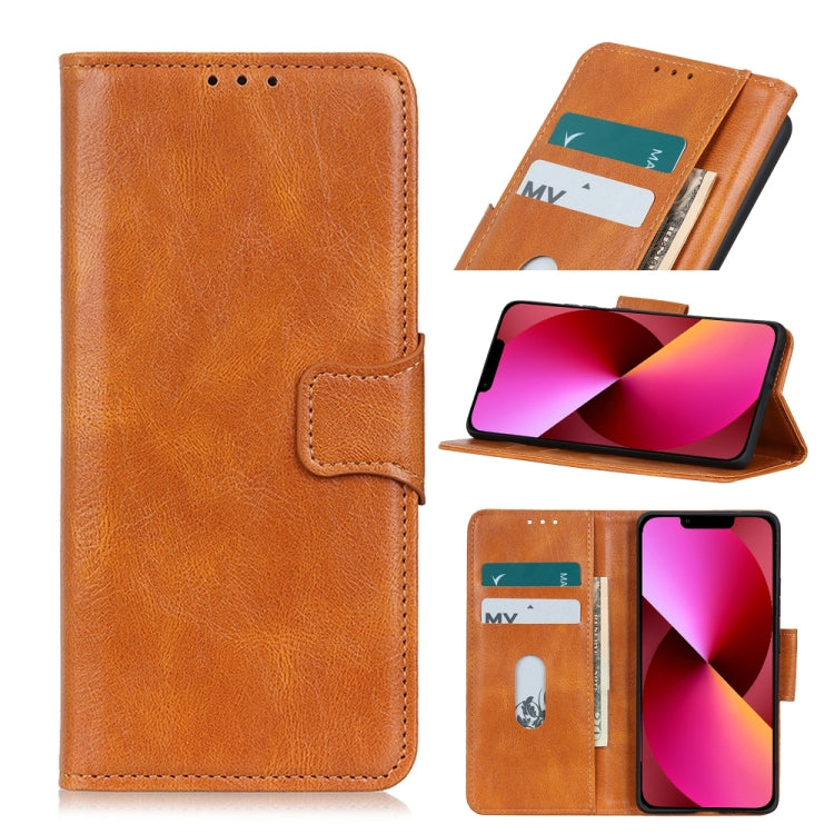 Mirren Crazy Horse Texture Horizontal Flip Leather Case with Holder & Card Slots & Wallet