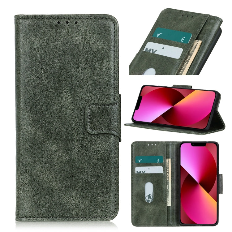 Mirren Crazy Horse Texture Horizontal Flip Leather Case with Holder & Card Slots & Wallet