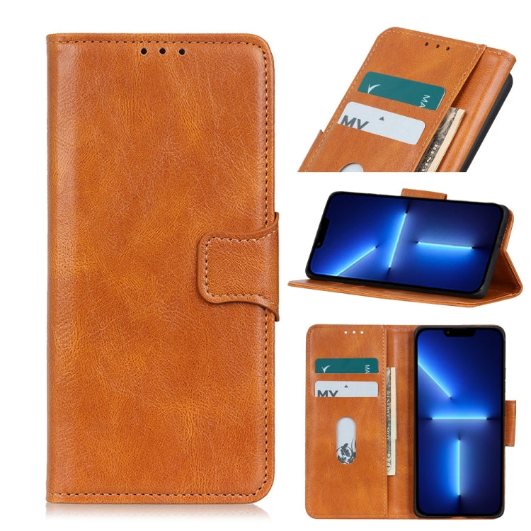 Mirren Crazy Horse Texture Horizontal Flip Leather Case with Holder & Card Slots & Wallet