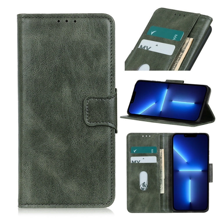 Mirren Crazy Horse Texture Horizontal Flip Leather Case with Holder & Card Slots & Wallet