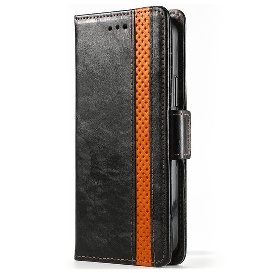 Premium PU leather flip case for iPhone 11 Pro featuring dual magnetic buckle closure and wallet functionality